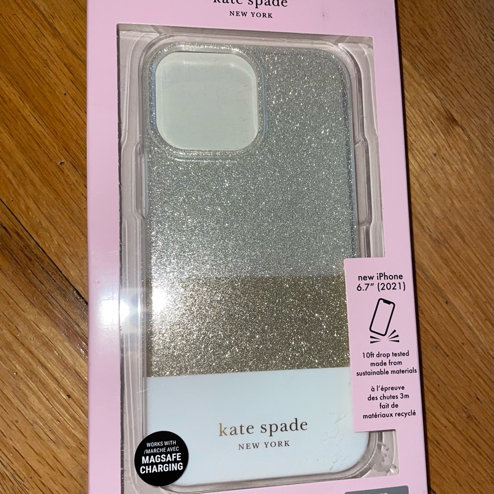 Kate Spade iPhone 12 Pro Max or 13 Pro Max Glitter Case